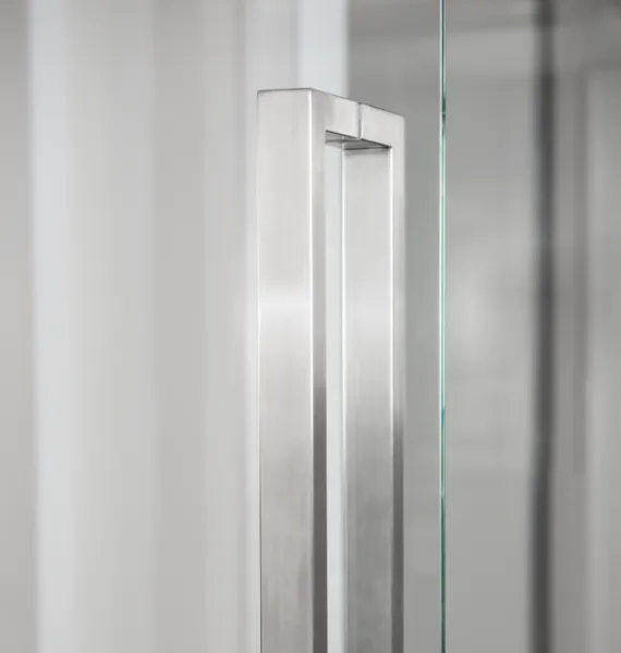 Square bar handle, Length (L) 1200mm, Depth (T) 80mm